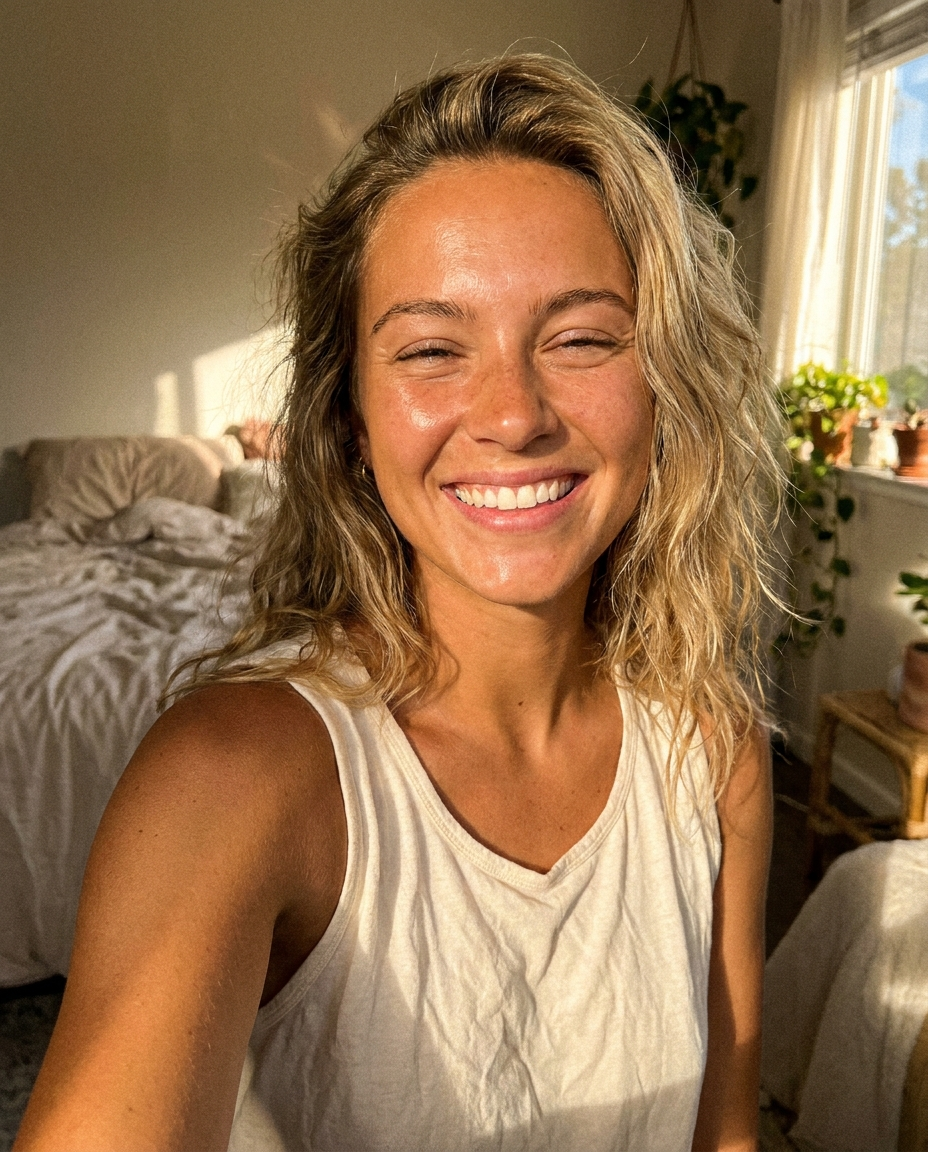 Sun-kissed glow